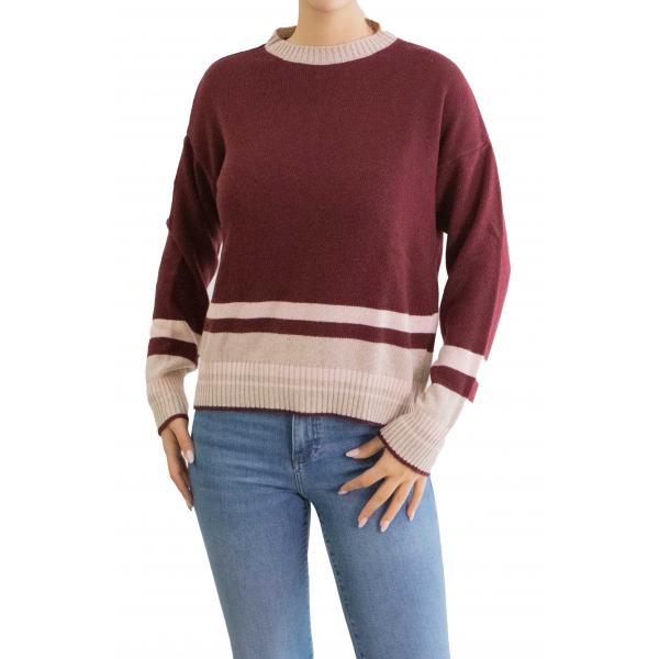 Maglioncino con bordi colorati